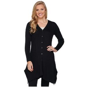 H by Halston Button Front Rib Cardigan - Size S - NWT